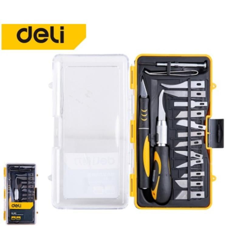 Deli Tools Hassas Maket Bıçağı 16 Parça