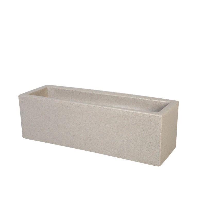 Cube Pot 70X30X30Cm - Stone