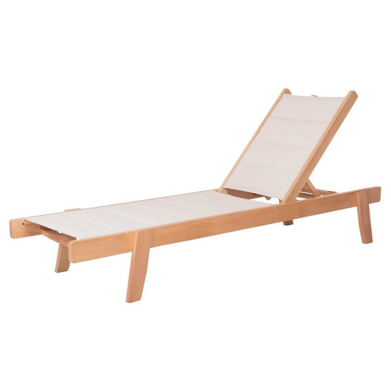 Milos Şezlong 204X65X31.5-92.5Cm - Ekru