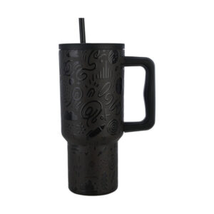 Estia Straw Tumbler Xl 900Ml - Noir Echo