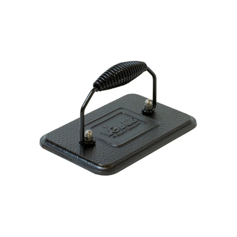 Lodge Dökme Demir Izgara Presi 6.75 X 4.5'' - Siyah