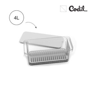 Codil Kapaklı Organizatör Frigo Kutusu 4L
