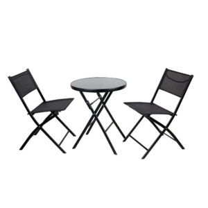 Soutdoor Kathy Bistro Set 3Parça - Siyah