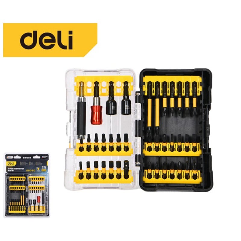 Deli Tools Darbeli Tornavida Ucu Seti 39 Parça