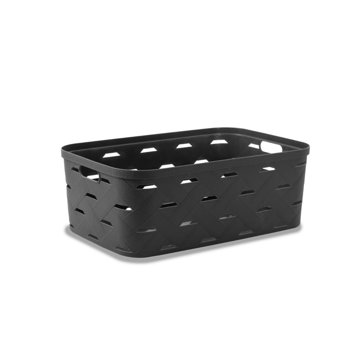 Dikdörtgen Sepet Teffer 37.5X25.5Cm - Antrasit