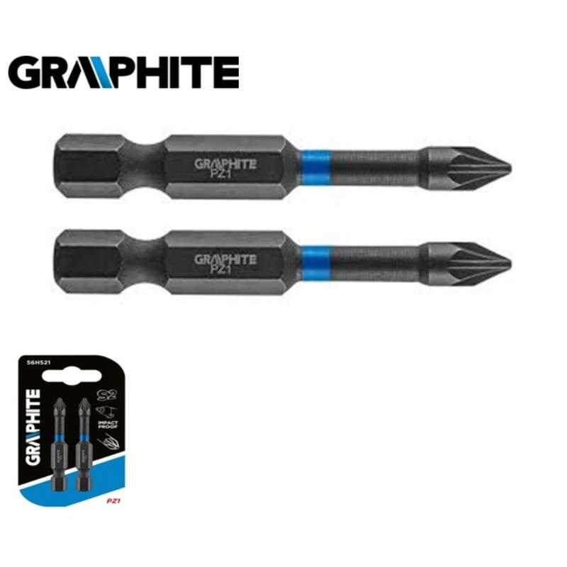 Graphite 2'li Darbeli Bits Ucu 50mm PZ1