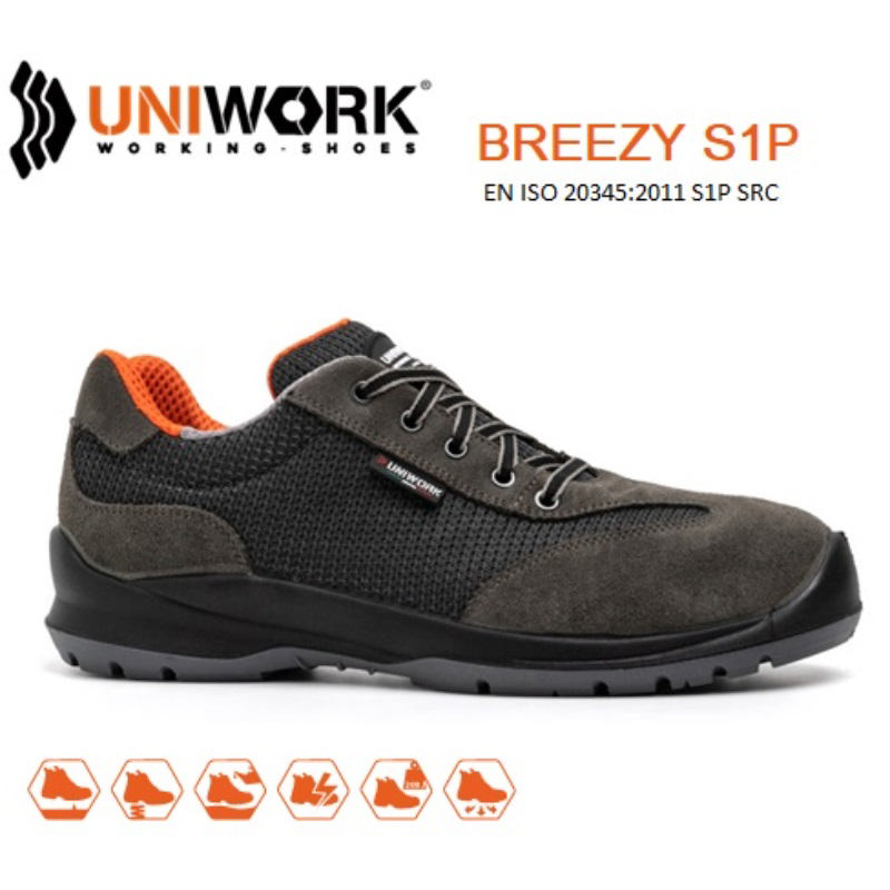 Uniwork İş Güvenliği Ayakkabısı S1P Breezy 42