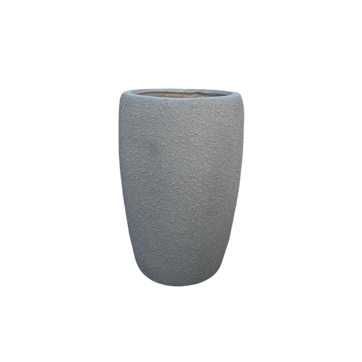 Fiber Clay Saksı 44.5X44.5X63Cm - Gri