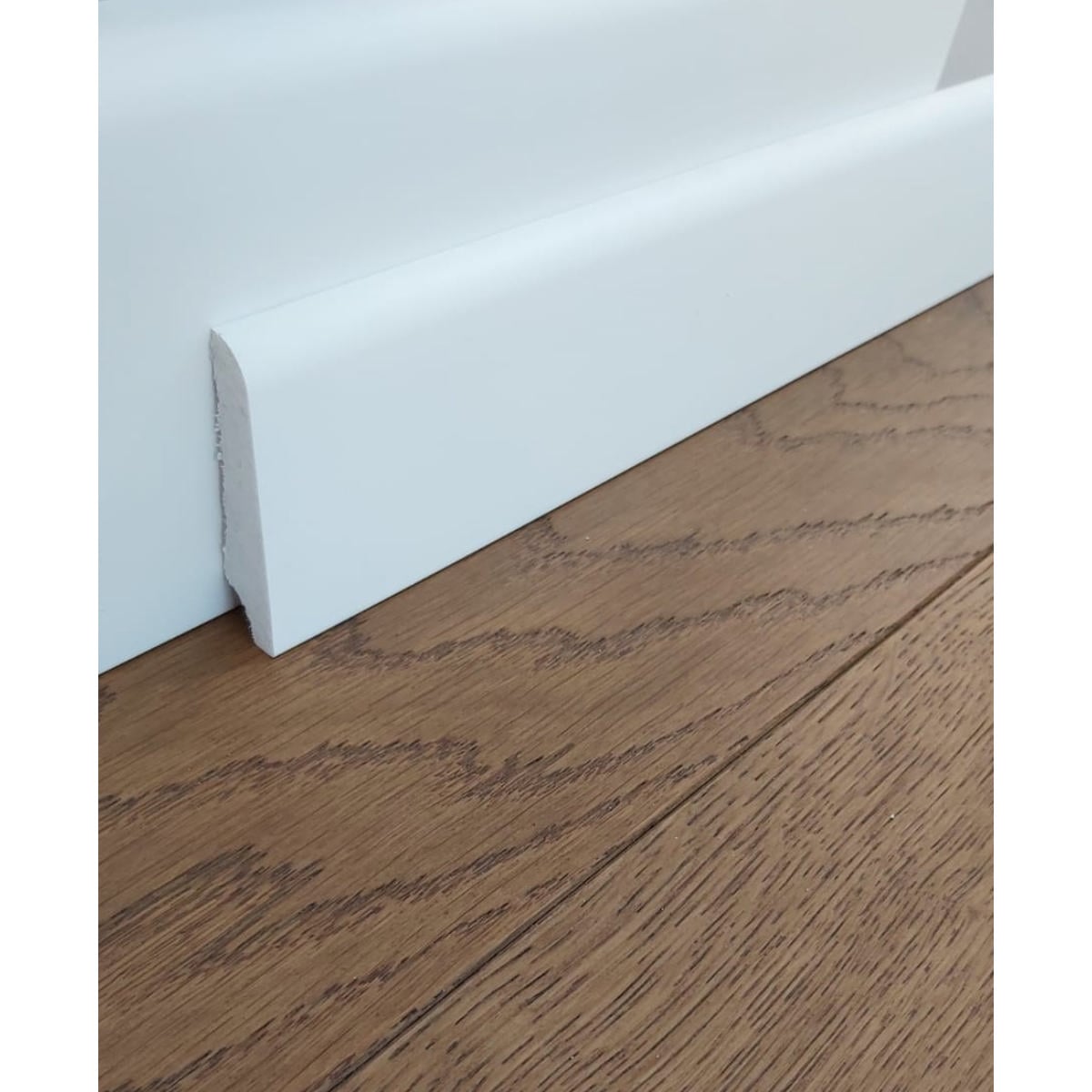 Polimer Süpürgelik 8Cm - Beyaz
