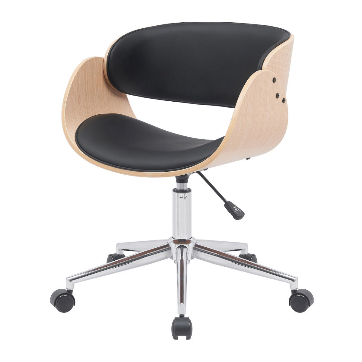 Demeyere Junon Ofis Koltuğu 60X52X72Cm - Ceviz/Siyah
