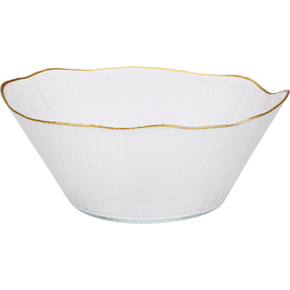 Cam Kase Altın Kenarlı 28Cm