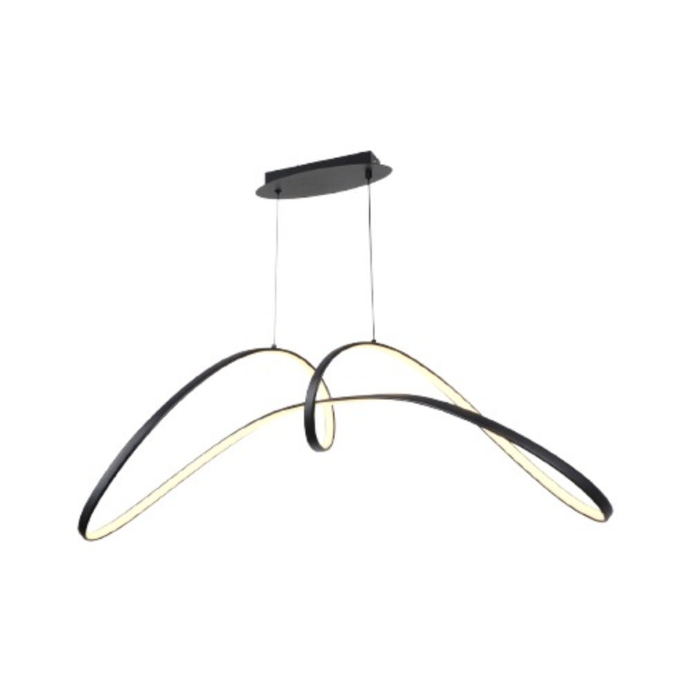 Sunlight 'Eleana' Led 29W Sarkıt Lamba Alüminyum+Silikon Siyah 1750Lm 3000K L900Xh235Xh1230Mm