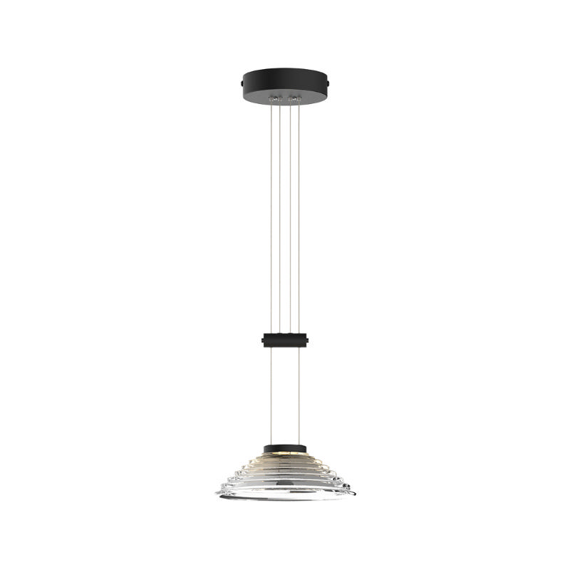 Sunlight 'Gloria' Led 6W Sarkıt Lamba Cam Amber Siyah 650Lm 3000K L200Xw200Xh1500Mm