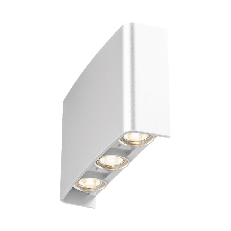 Braytron Led 6X1W Duvar Armatürü Plastik Beyaz 480Lm 3Cct Ip65 L160Xw100Xh41Mm