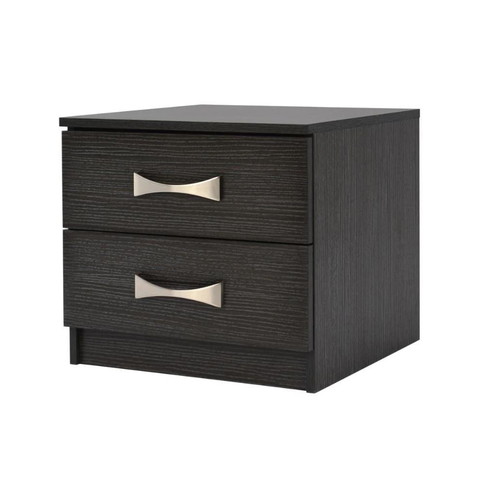 Homemarkt Ashlyn Gece Rafı 2 Çekmeceli 48X40X42Cm - Siyah