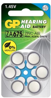 Gp 1,4V İşitme Cihazı Çinko Hava Pili
