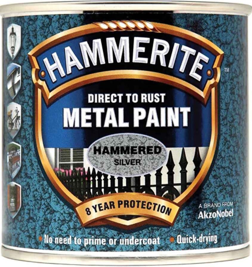 Hammerite Çekiçlenmiş Gümüş Gri 250Ml