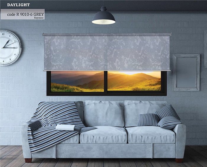 Stor Perde Gün Işığı Gri Repousse 160X270Cm