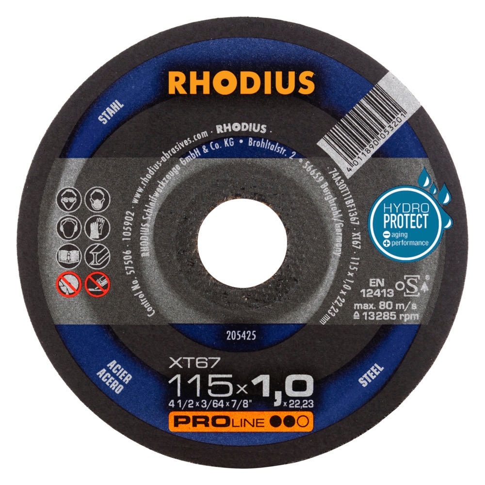Rhodius Xt67 Metal Kesme Diski 115 × 1.0 × 22.23Mm