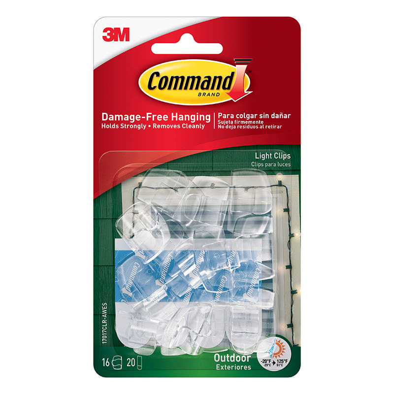 3M Command Dış Mekan Askı Kancası Şeffaf 8'li Paket