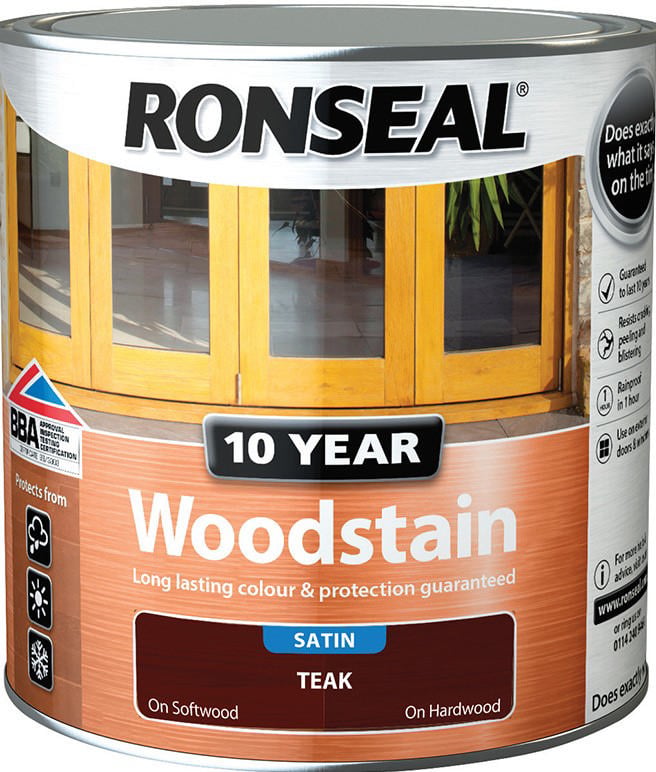 Ronseal® 10 Years Woodstain Mahogany 0.75L
