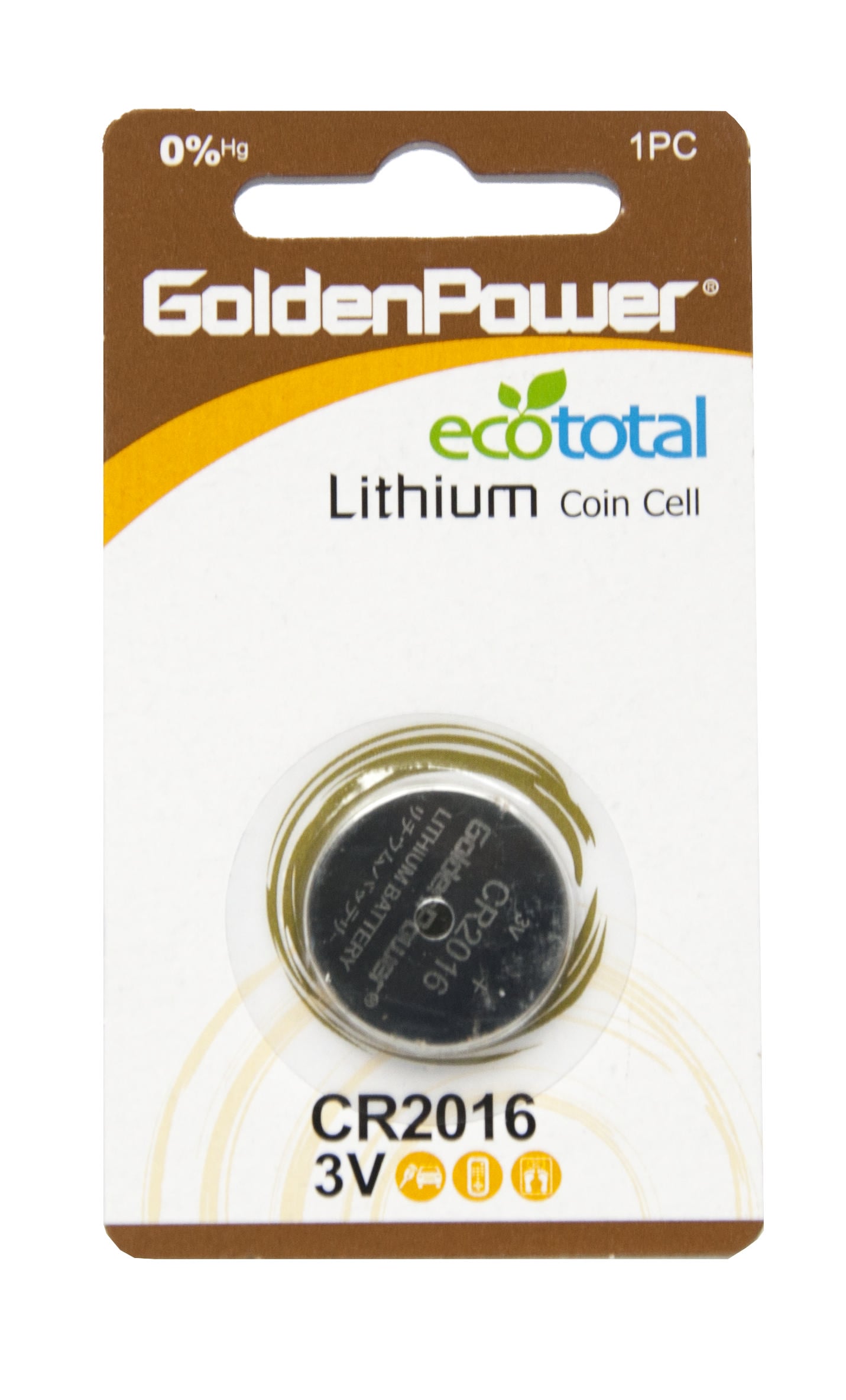 Golden Power 3V Lityum Düğme Pil Cr2016