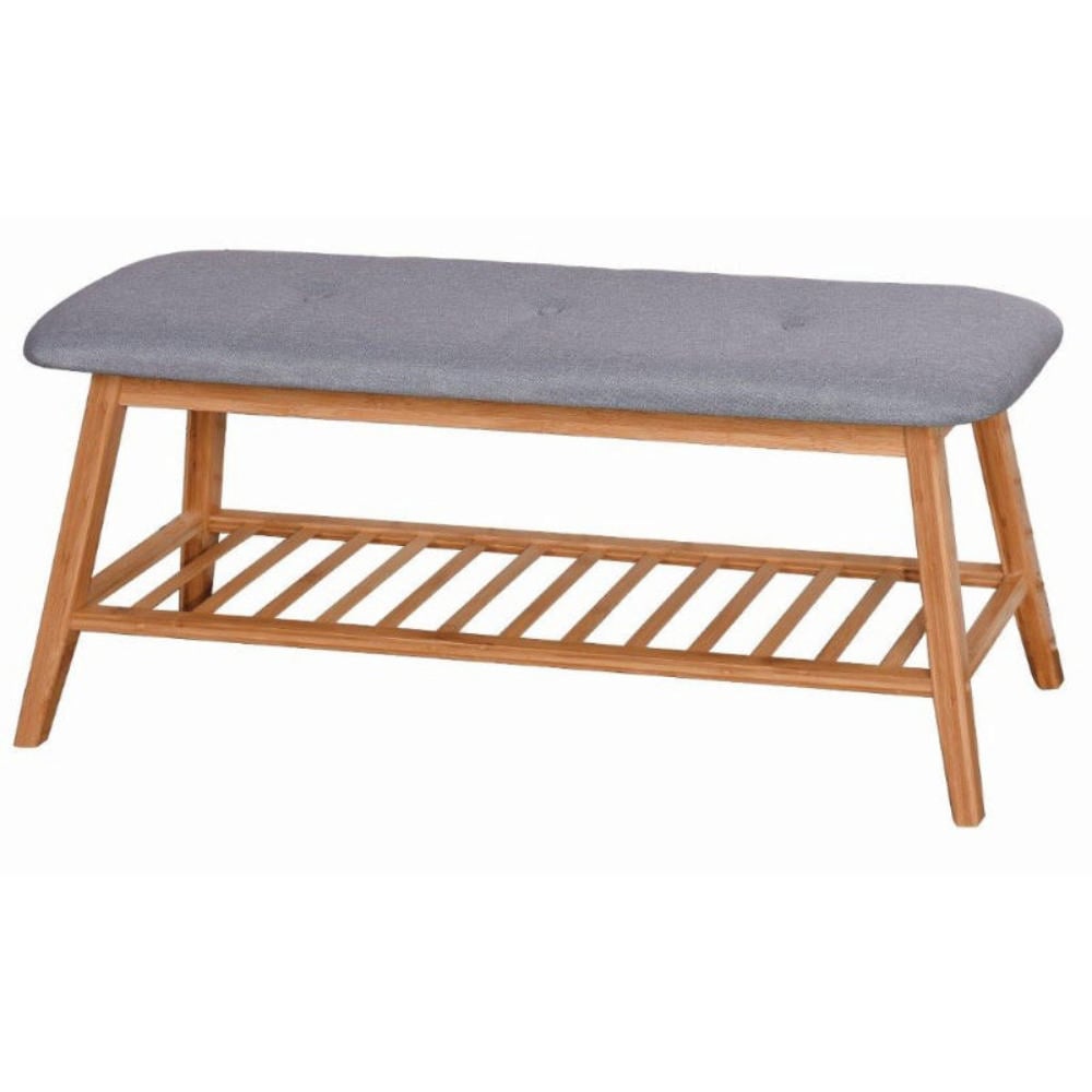 Paris Bambu Sehpa Gri 100X30.5X44Cm