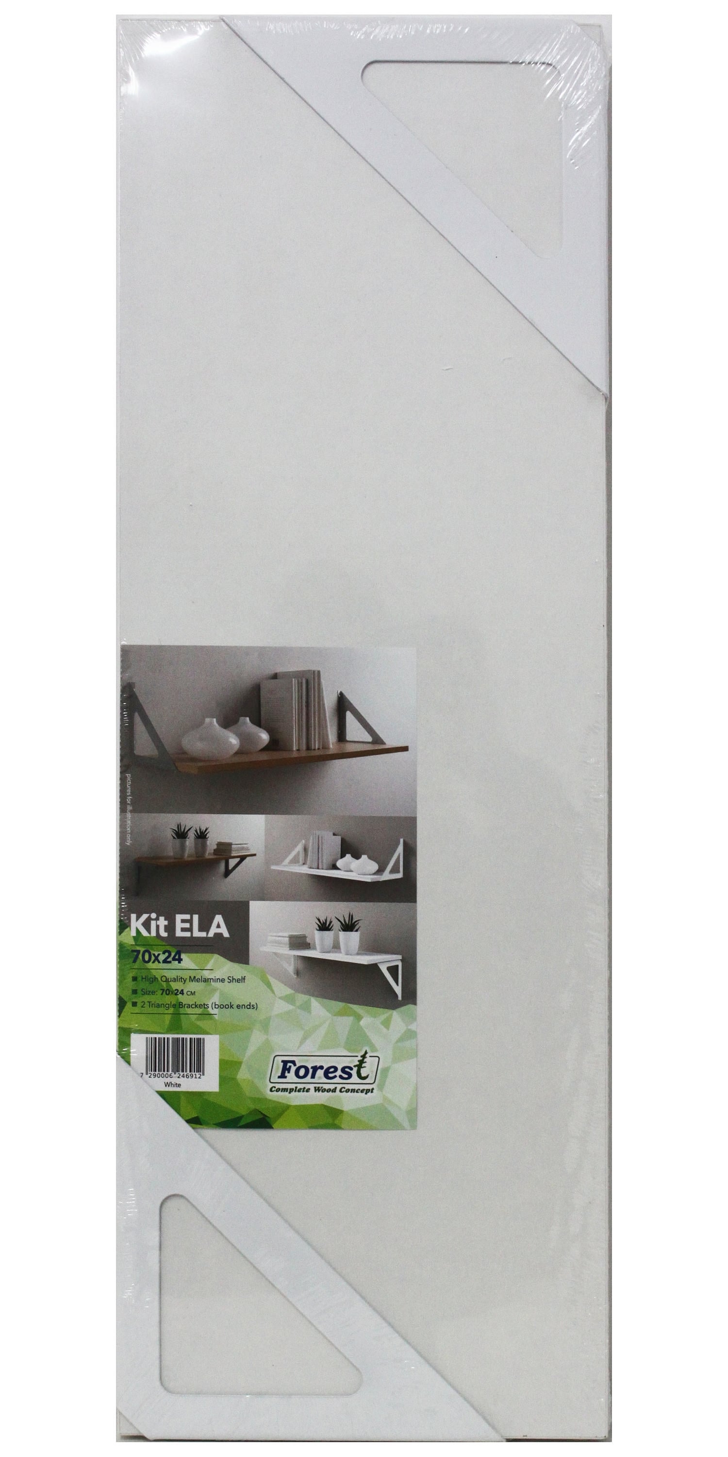Raf Seti 'Ela' 70X24Cm Beyaz