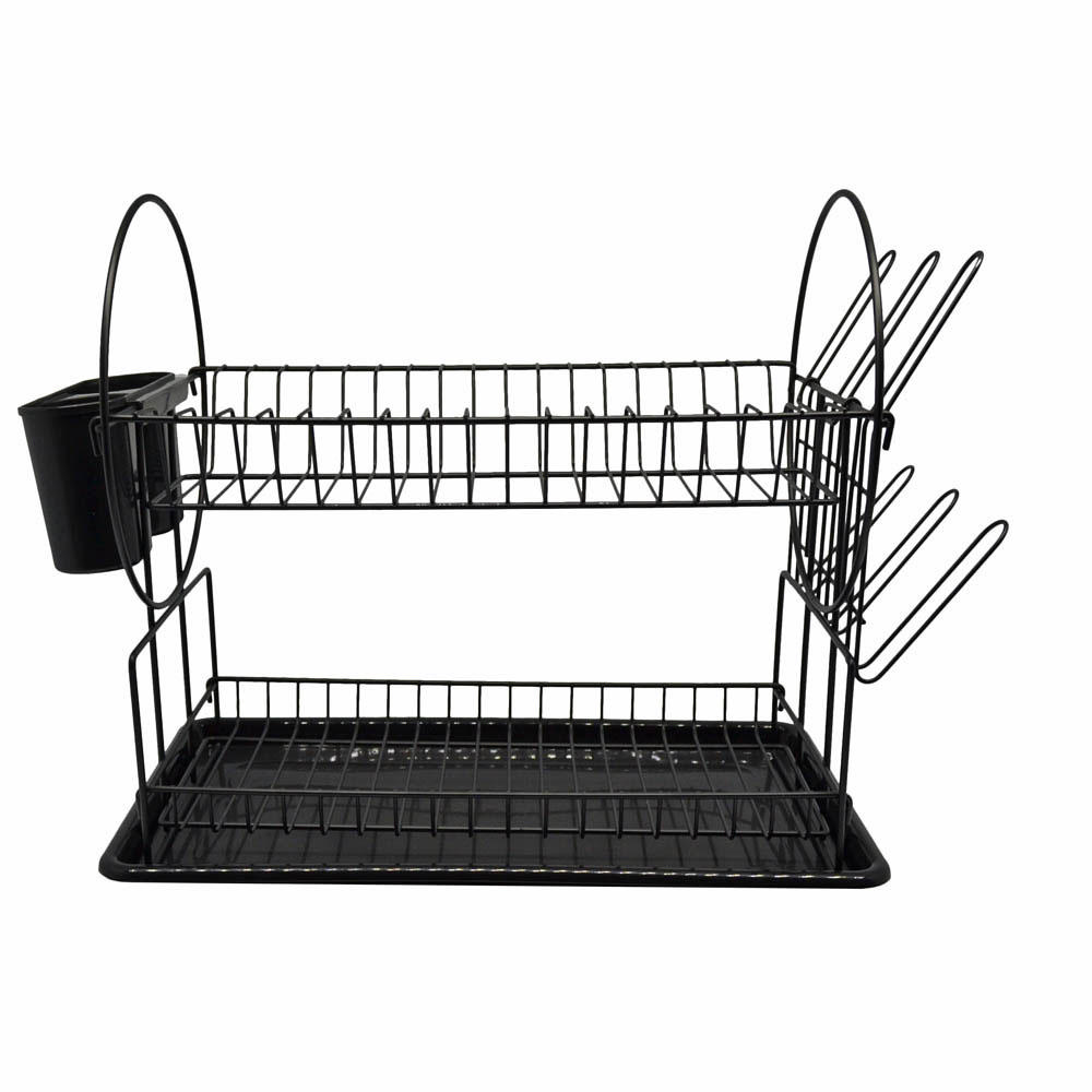 Ankor Tabak Kurutucu 2 Katlı 50X24Cm Siyah