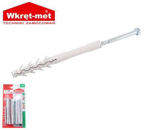 Wkret-Met 5 Adet Çerçeve Dübeli ve Başlık Vidası 08X100Mm