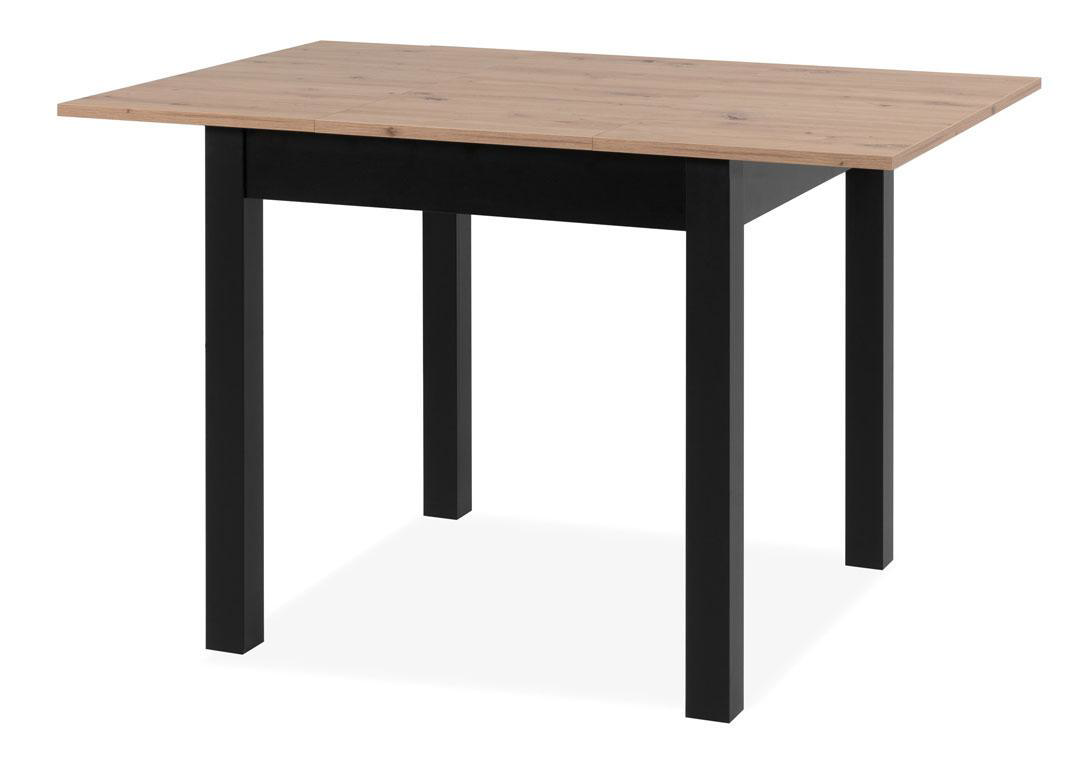 Finori Coburg 80 - 120Cm Uzatılabilir Masa - Siyah/Meşe