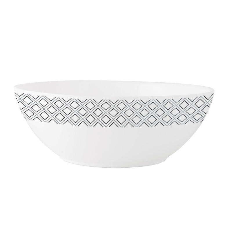 Larah Salad Bowl 20Cm Siyah/Gri Koni