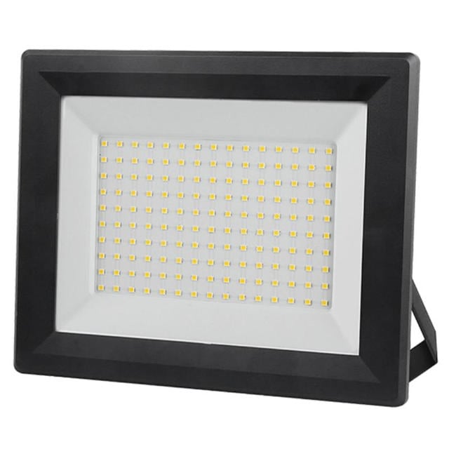 Tech Light Led 100W İnce Floodlight Gland Alüminyum Siyah 11000Lm 6500K Ip65 L237Xw54Xh221Μμ