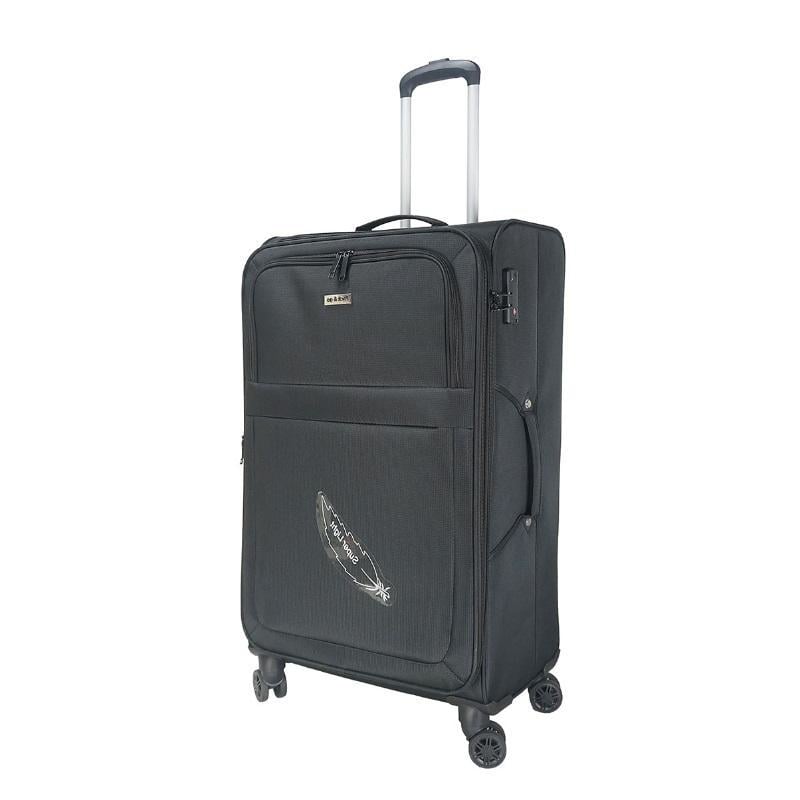 Pack&Go Yumuşak Kabin Valizi Genişletilebilir 28 İnç Siyah