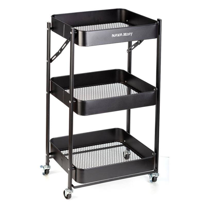 Nava Misty Katlanabilir Metal Depolama Arabası - 3 Katlı 77Cm