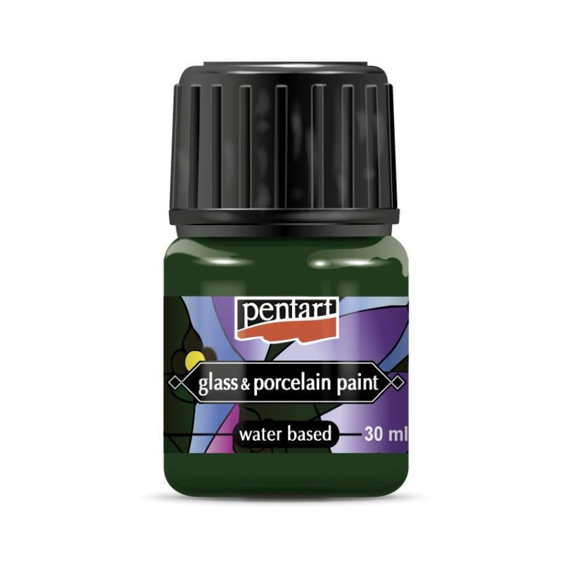 Pentart Cam Ve Porselen Boyası 30Ml - Yeşil