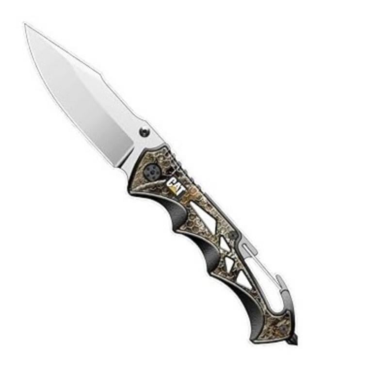 Cat Drop-Point Katlanır Bıçak 19Cm