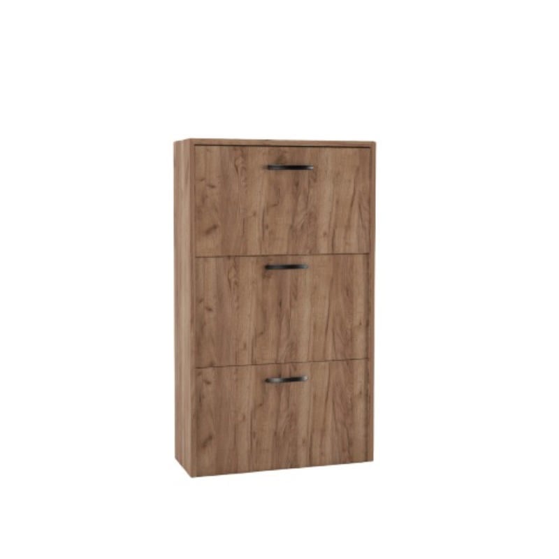 Shome Ayakkabılık 3 Kapılı 25X58X105Cm - Ceviz