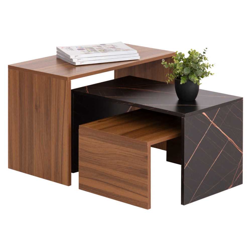 Homemarkt Bentil Sehpa 65X35X45Cm - Siyah/Ağaç