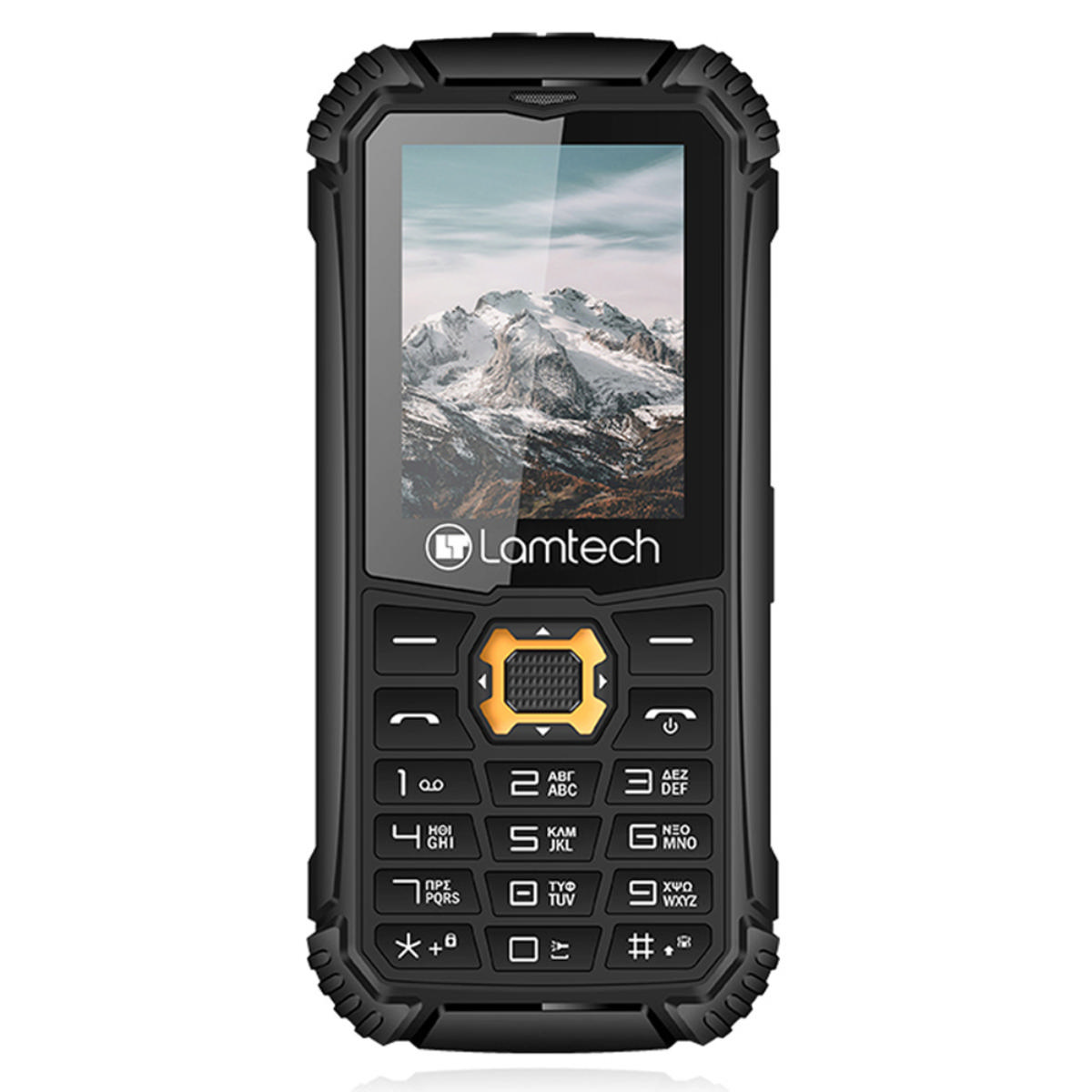 Lamtech 2G Dual Sim Sağlam Telefon 1800Mah - Siyah/Turuncu