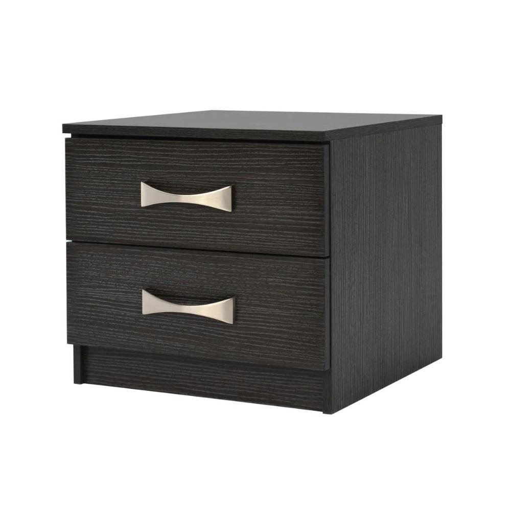 Homemarkt Ashlyn Gece Rafı 2 Çekmeceli 48X40X42Cm - Siyah
