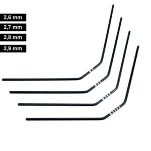 MUGEN, ASSOCIATED, XRAY için ULTIMATE ARKA ANTI-ROLL BAR SETİ (4 parça)