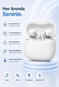 Abbruch Ne-11s Kablosuz Bluetooth Kulaklık Beyaz