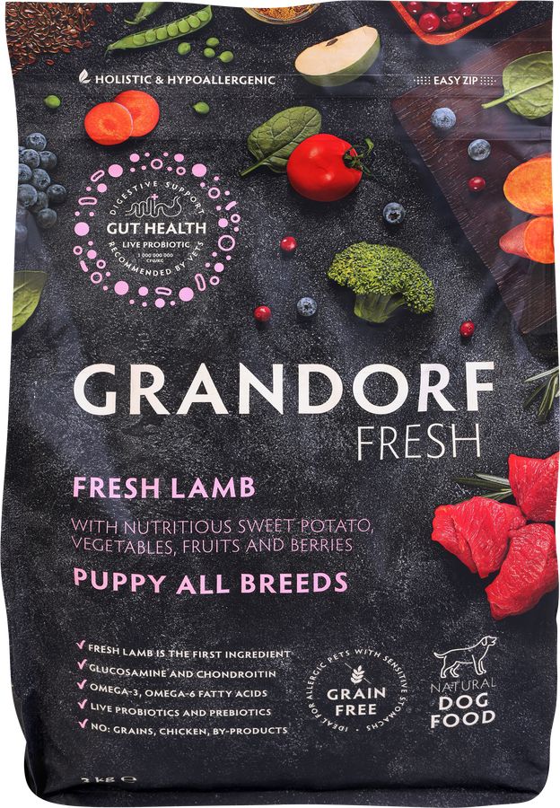 Grandrof Fresh Puppy All Brreed Fresh Lamb 3Kg Köpek Kuru Maması