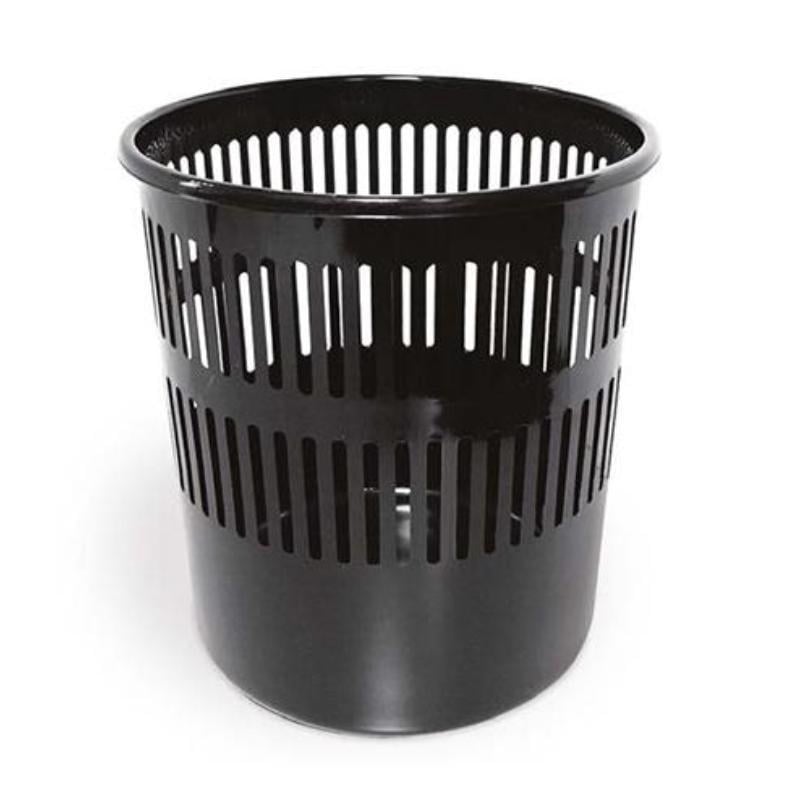 Plastik Kağıt Kutusu Sepeti 15L 28X28X21.5Cm - Siyah