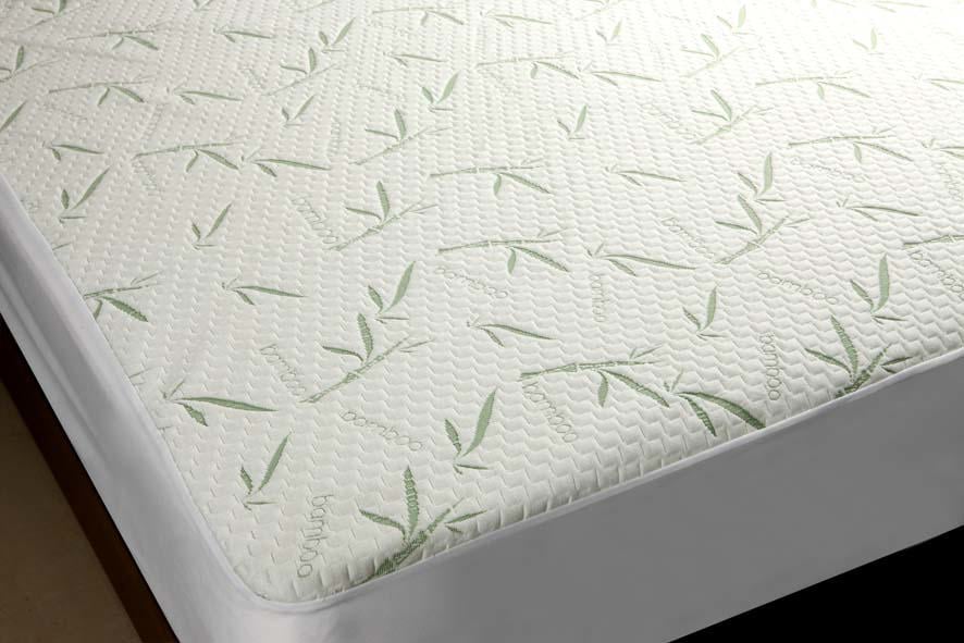 Bamboo Yatak Koruyucu 200X120Cm - Beyaz
