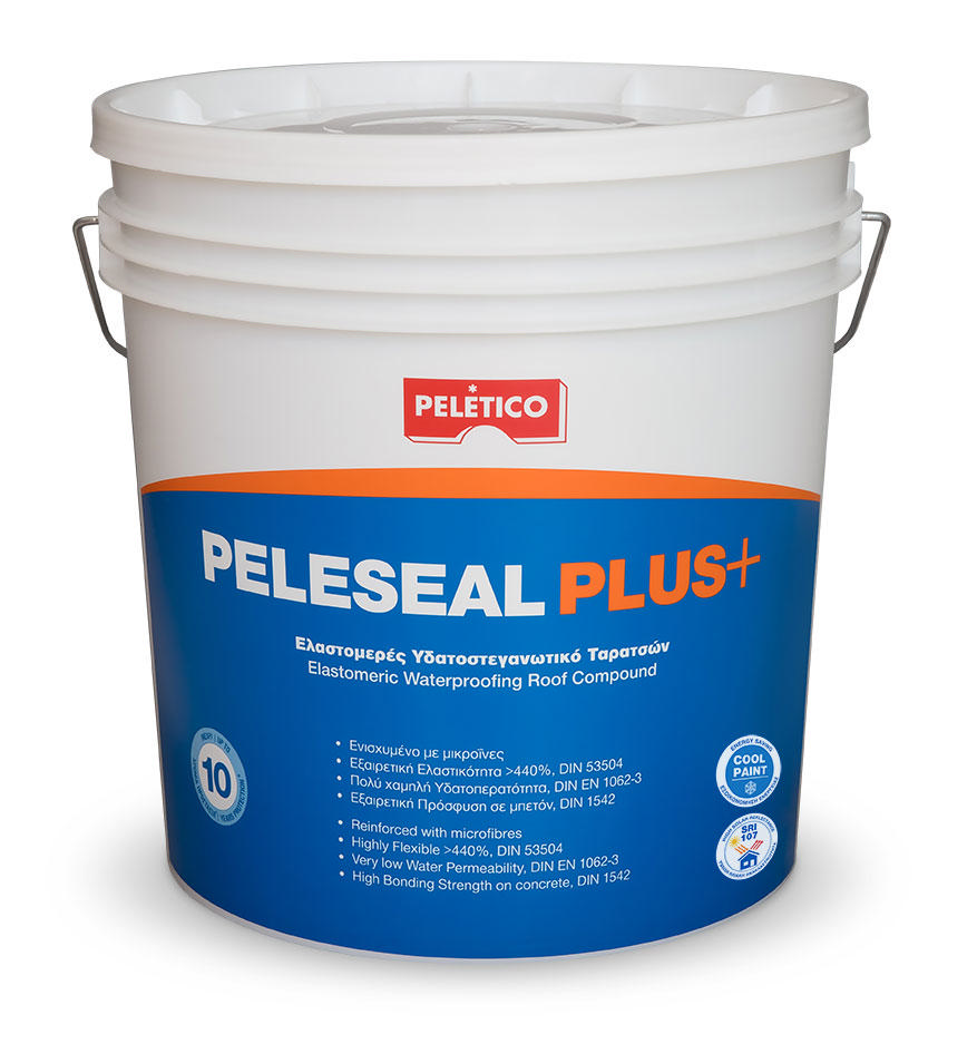 Peleseal Plus+ Elastomerik Su Yalıtımlı Çatı Boyası Beyaz 10L