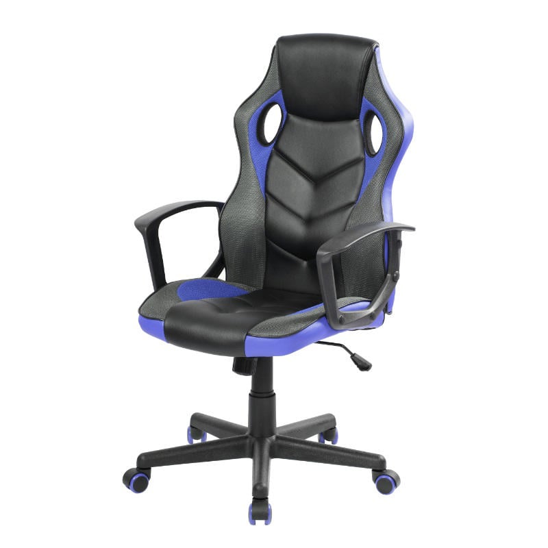 Omega Ofis Sandalyesi 61X60.5X106-118Cm - Siyah/Mavi