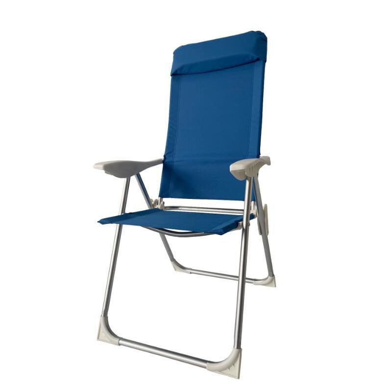 Sunny Leda Beach Katlanır Sandalye 5 Pozisyon 46X100.5X60.5Cm - Mavi