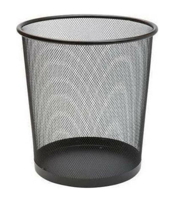 Hmd Yuvarlak Metal Ofis Çöp Kutusu Ø24X27Cm - Karışık Renkler